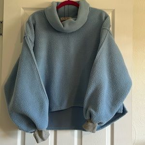 Free People, We the People size M, blue (heavy) fleece, gently worn twice